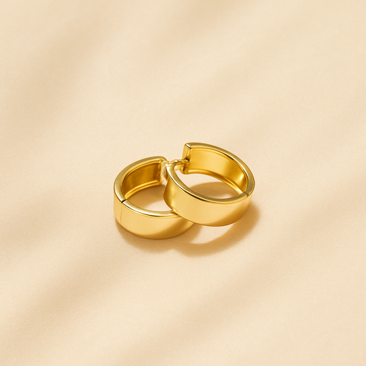 Bold Huggie Hoop Earrings