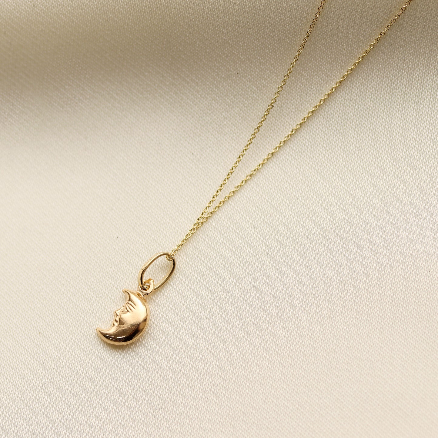 Gold Crescent Moon Necklace