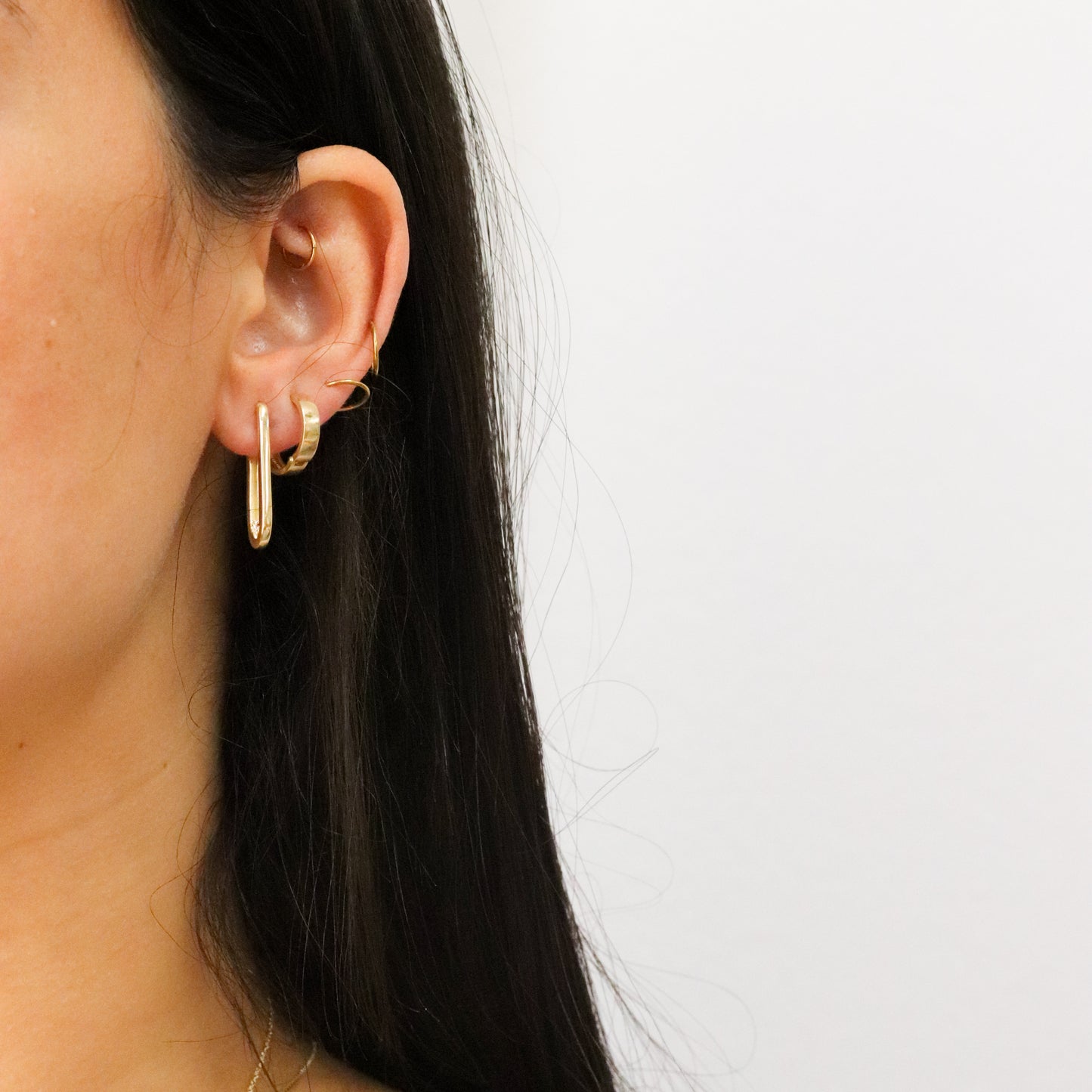 Long Paperclip Earrings