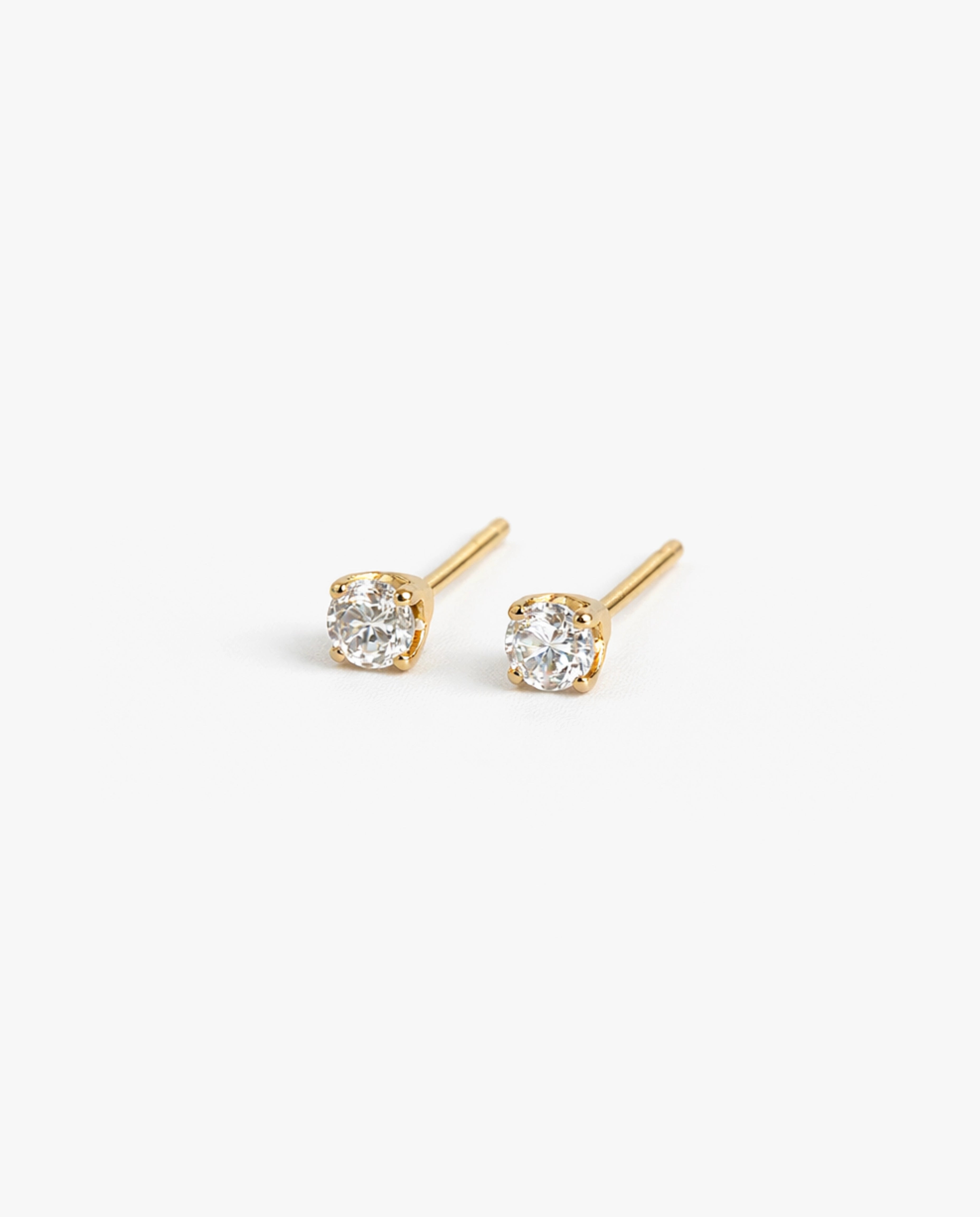 Diamond Solitaire Stud Earrings 0.5 Carat