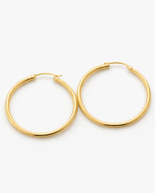 40mm Basic Hoop Earrings