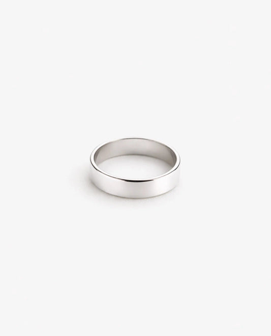 5mm White Gold Band Ring