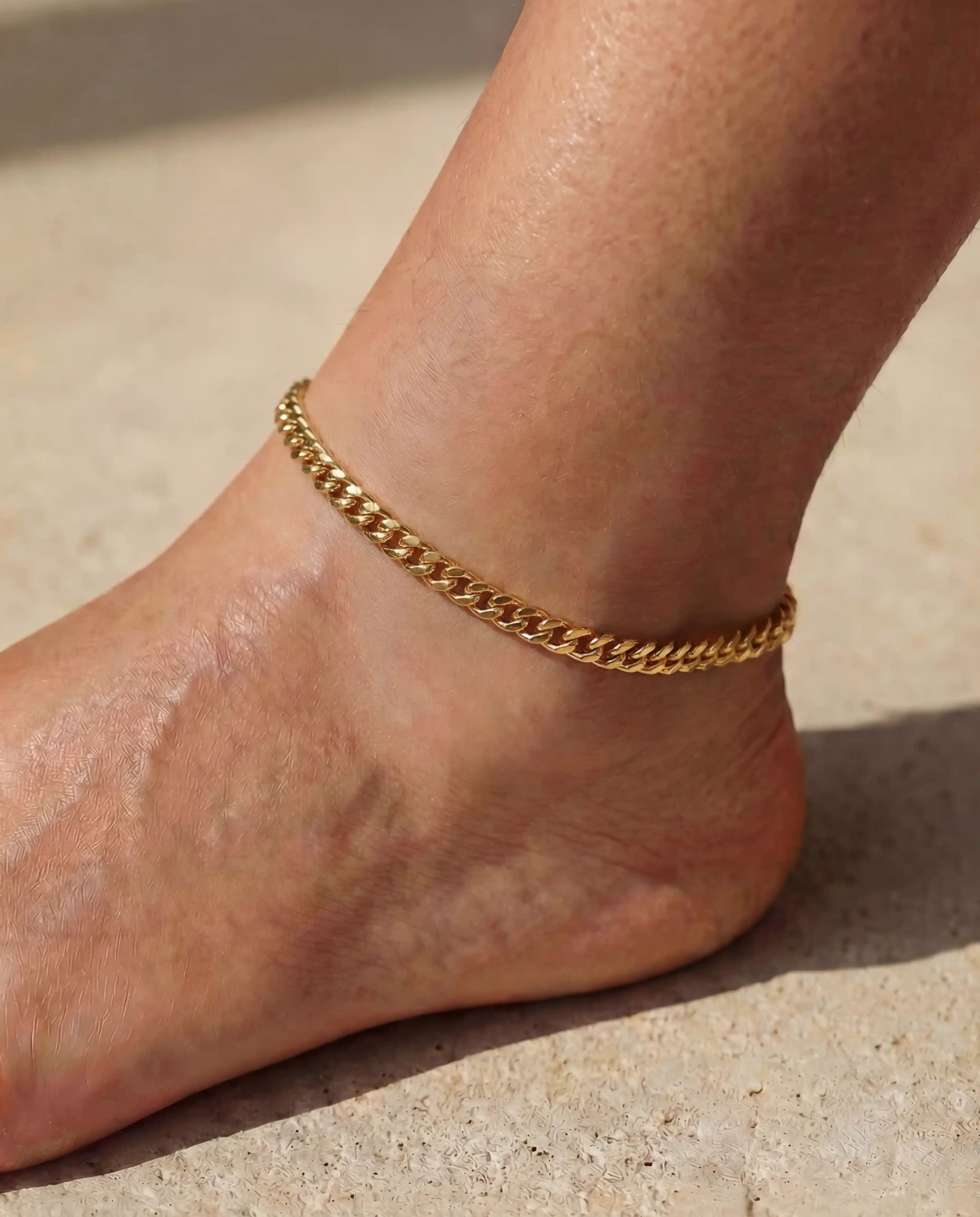Miami Cuban Anklet