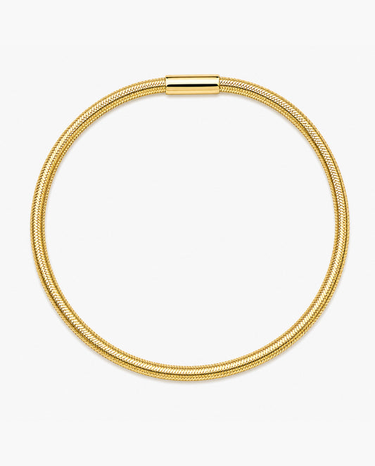 14K Small Stretch Mesh Bracelet