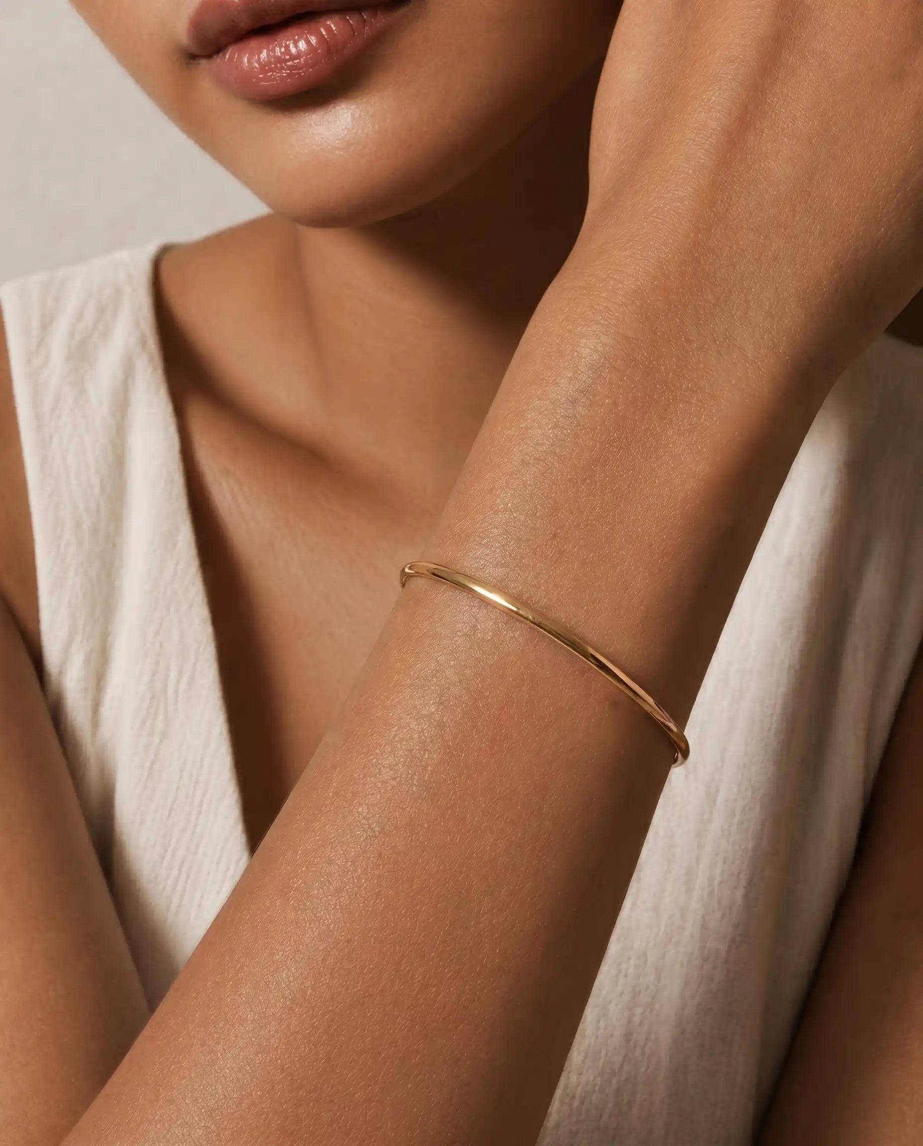 14K Gold Bangle Bracelet