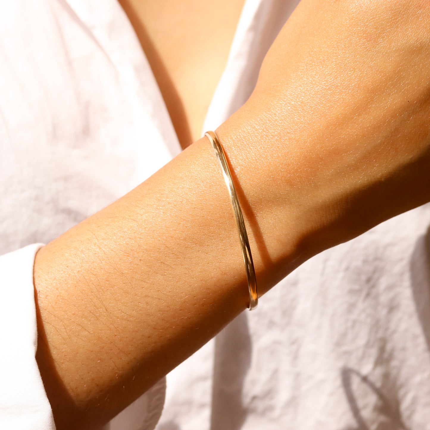 14K Gold Bangle Bracelet