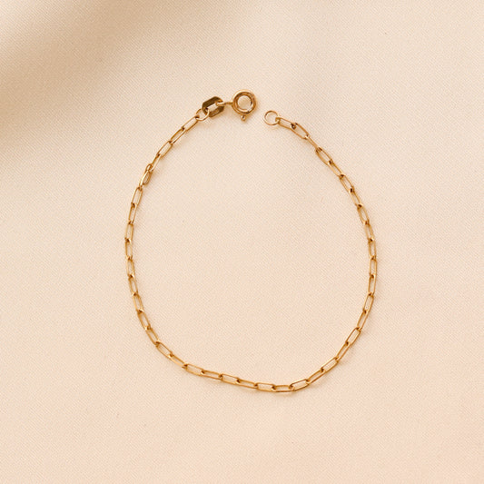 Dainty Paperclip Bracelet