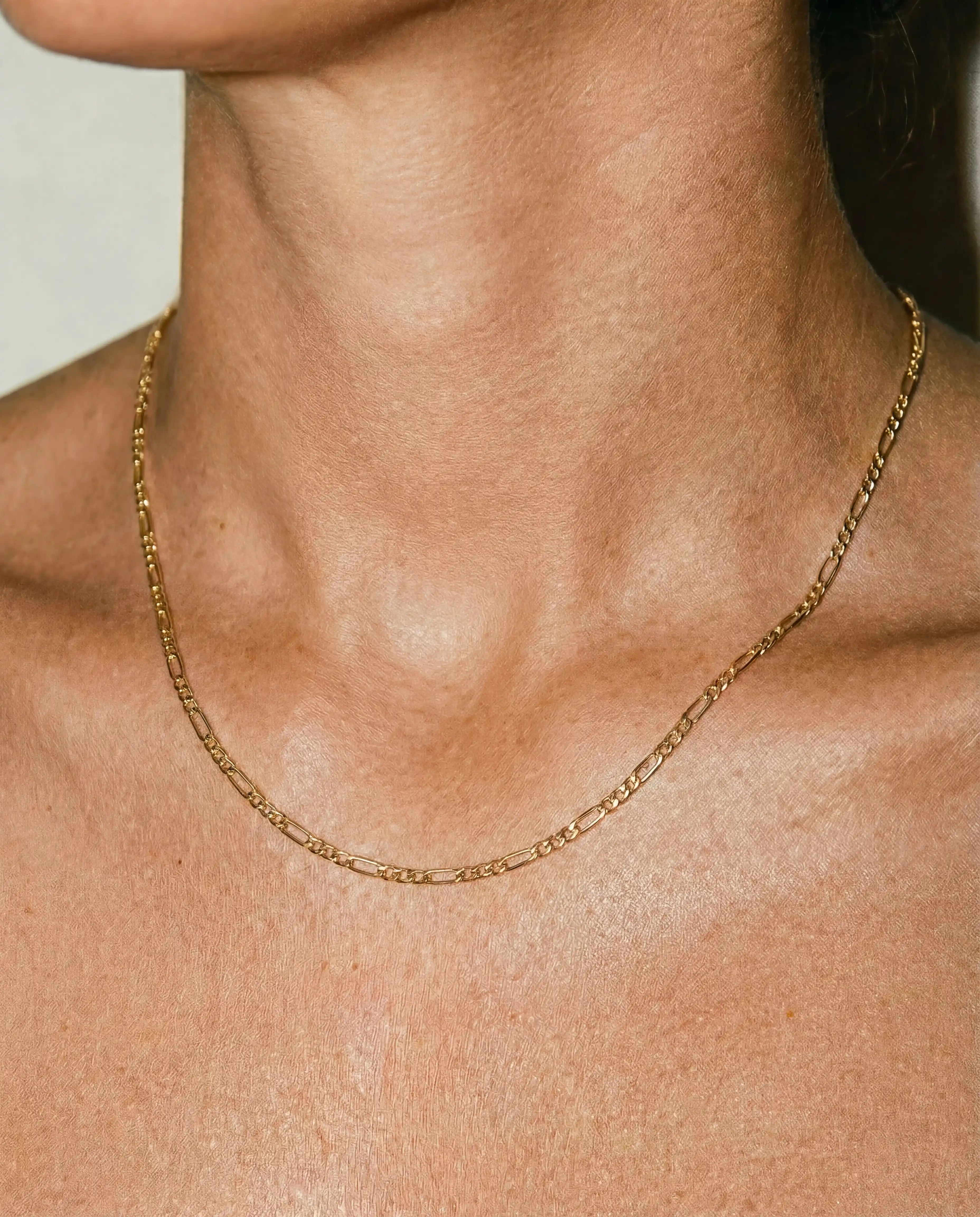 2mm Figaro Chain Necklace