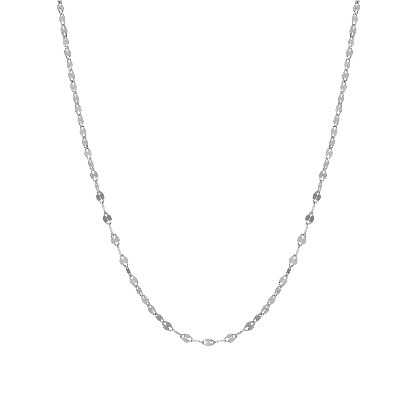 White Gold Glitter Chain