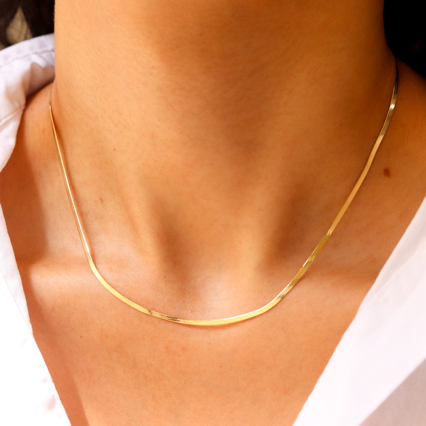 Dainty Herringbone Chain