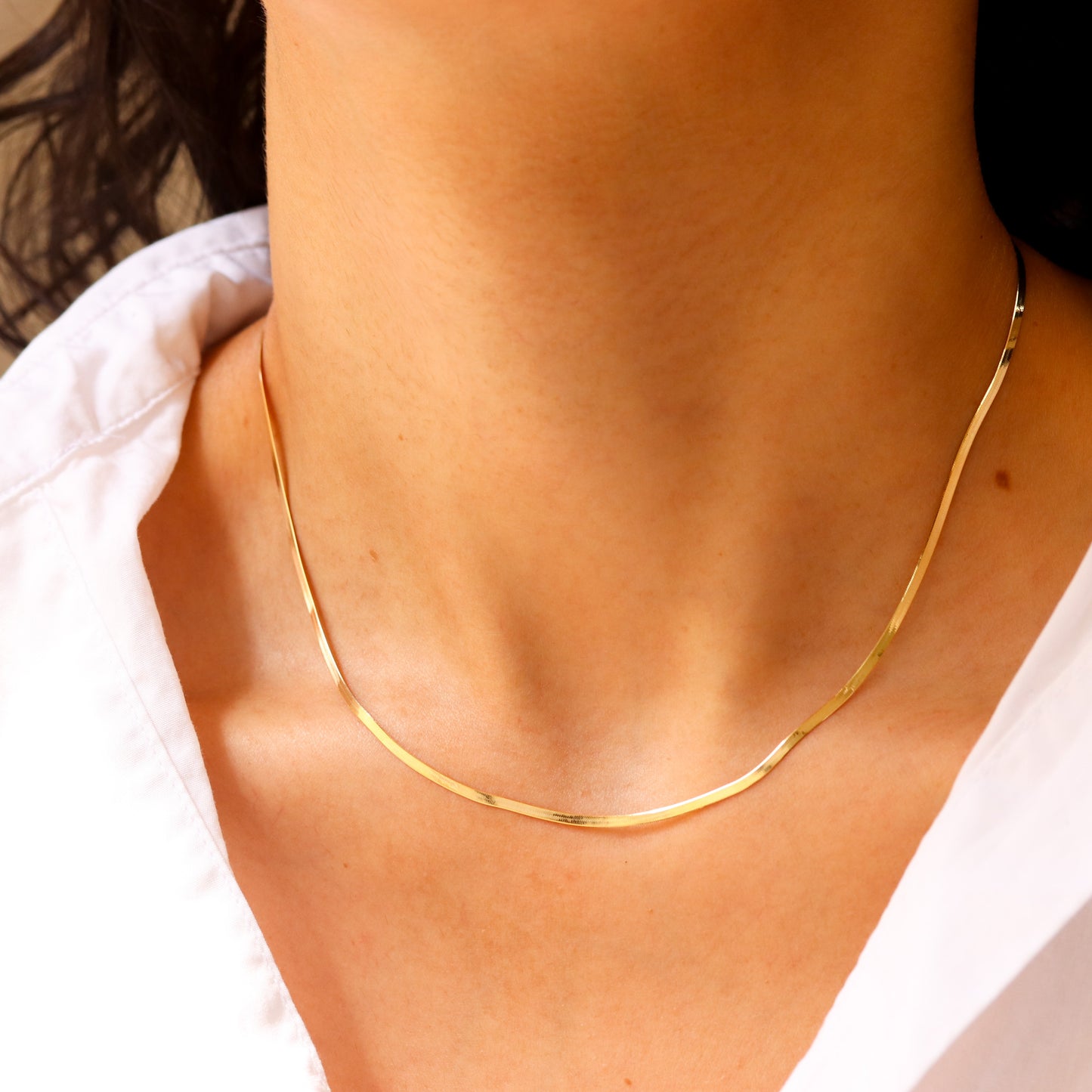 Dainty Herringbone Chain