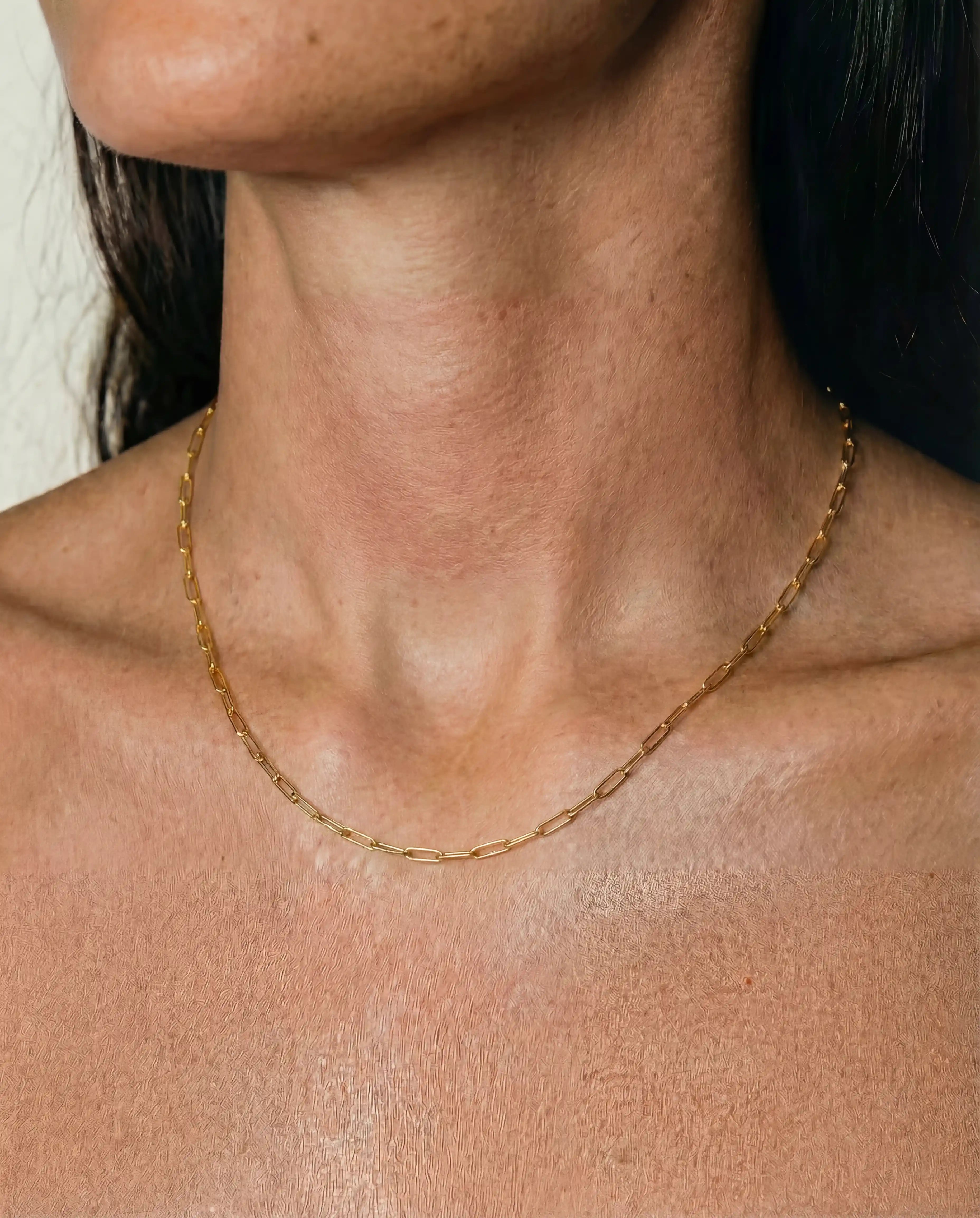 3mm Paperclip Chain Necklace