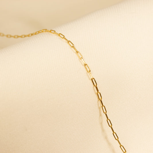 2mm Paperclip Chain Necklace