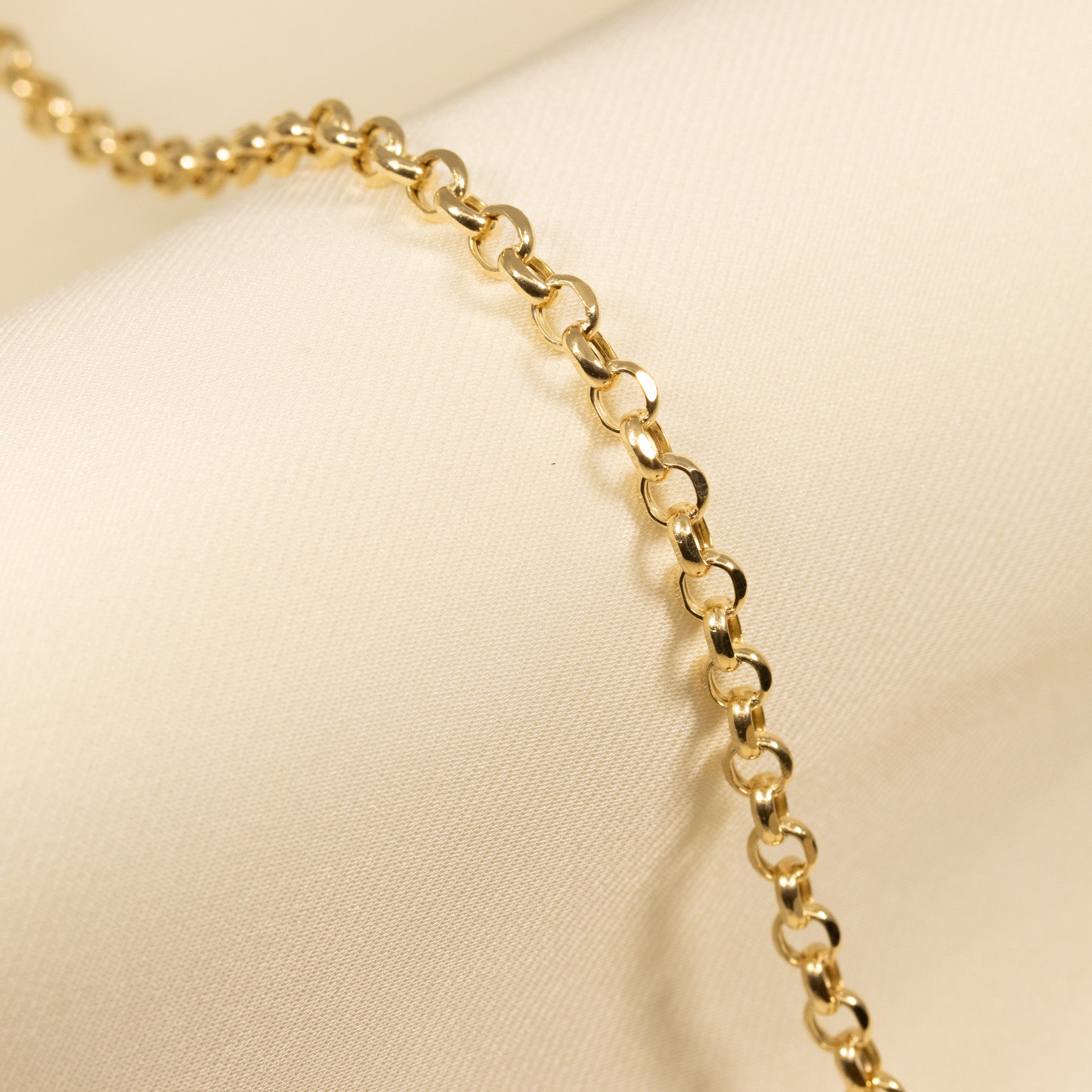 Woman's Rolo Chain Women's Jewelry Solid 14K Gold Rolo Chain Necklace, Ladies Gold Rolo ...