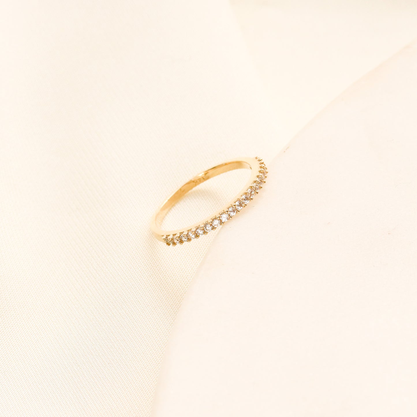 14K Gold Pavé Ring