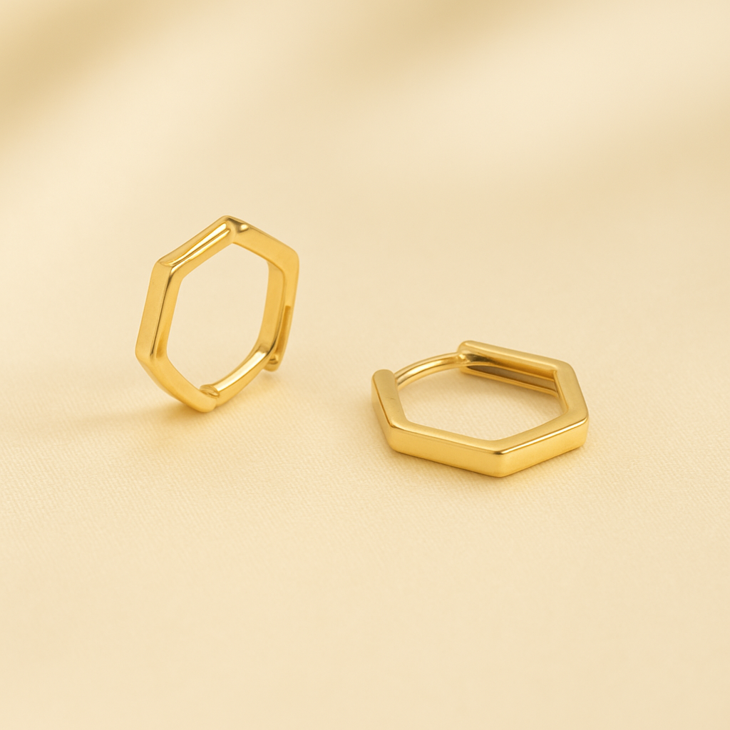 Hexagon Huggies