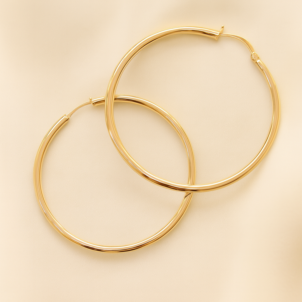 40mm Basic Hoop Earrings