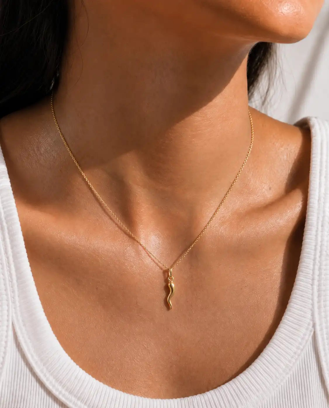 Gold Cornicello Necklace
