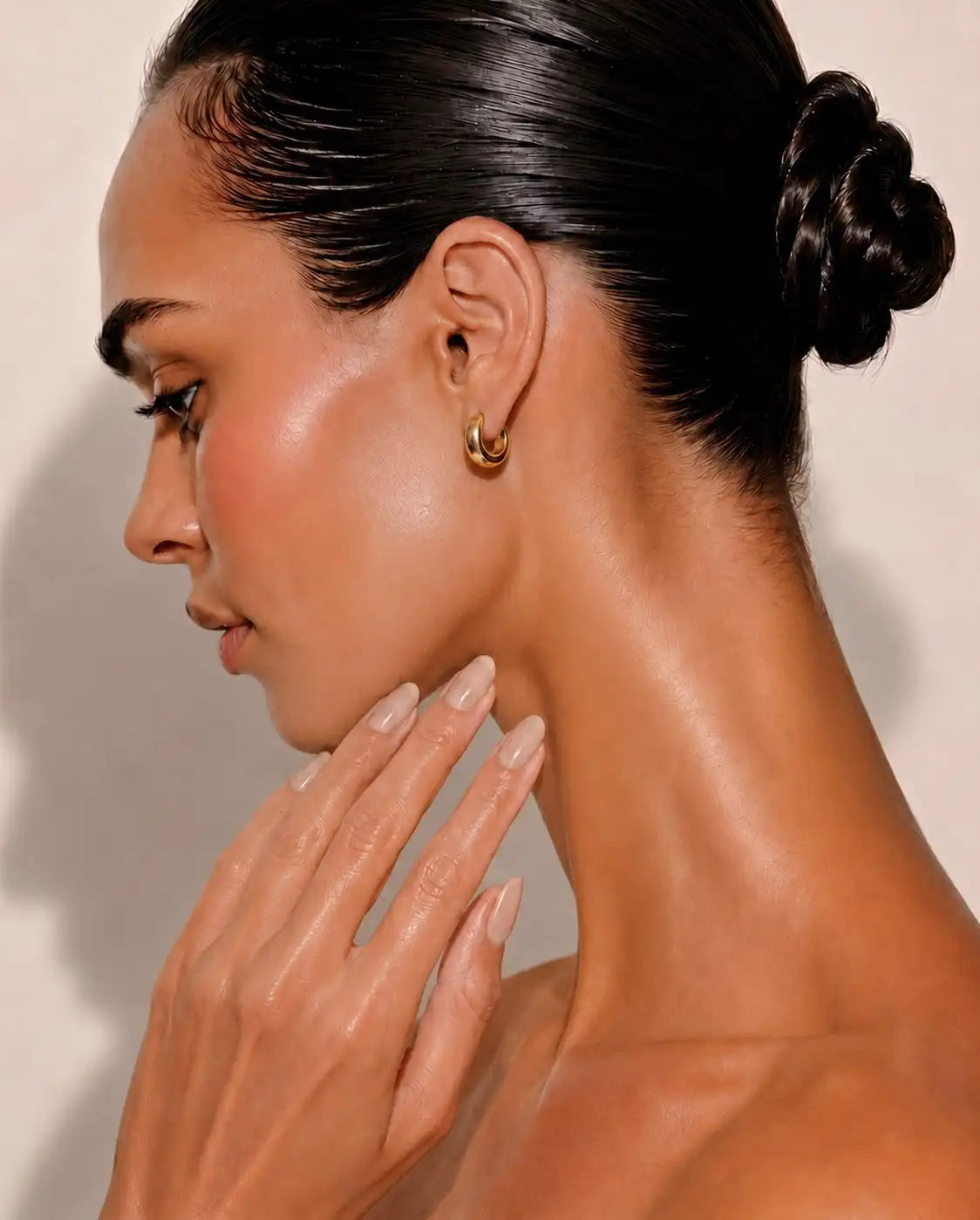 Chubby Huggie Hoop Earrings