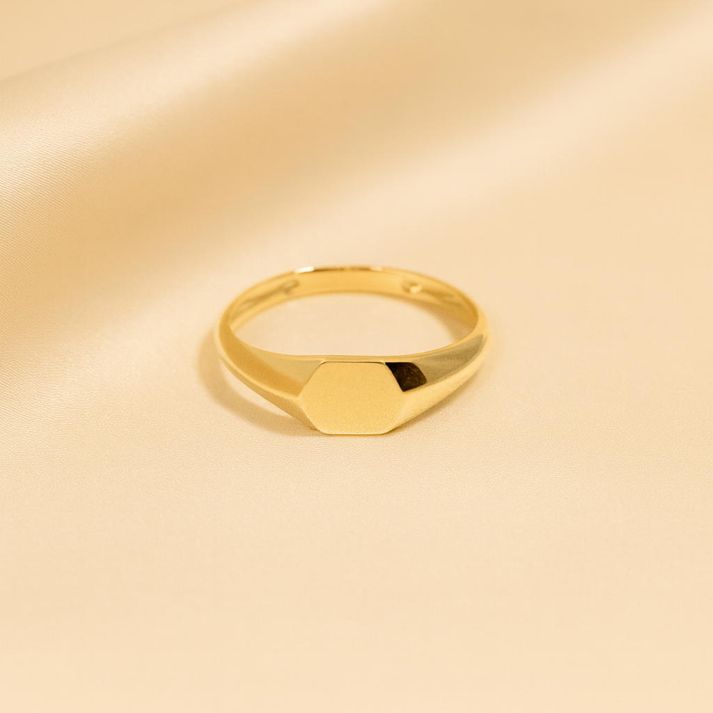Hexagon Signet Ring