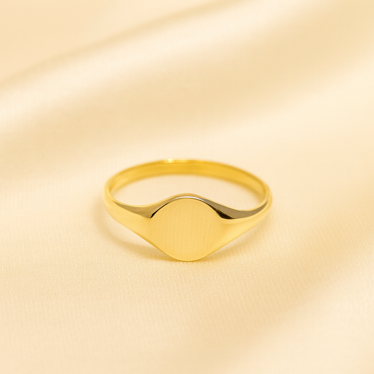 Round Signet Ring