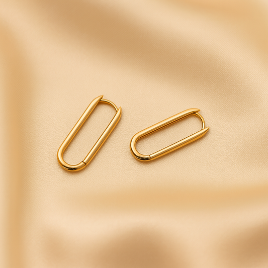 Long Paperclip Earrings