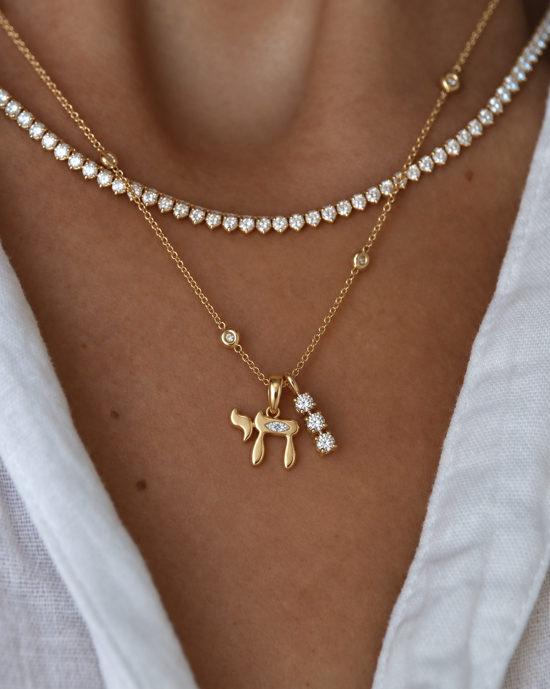 Evil Eye Chai Pendant