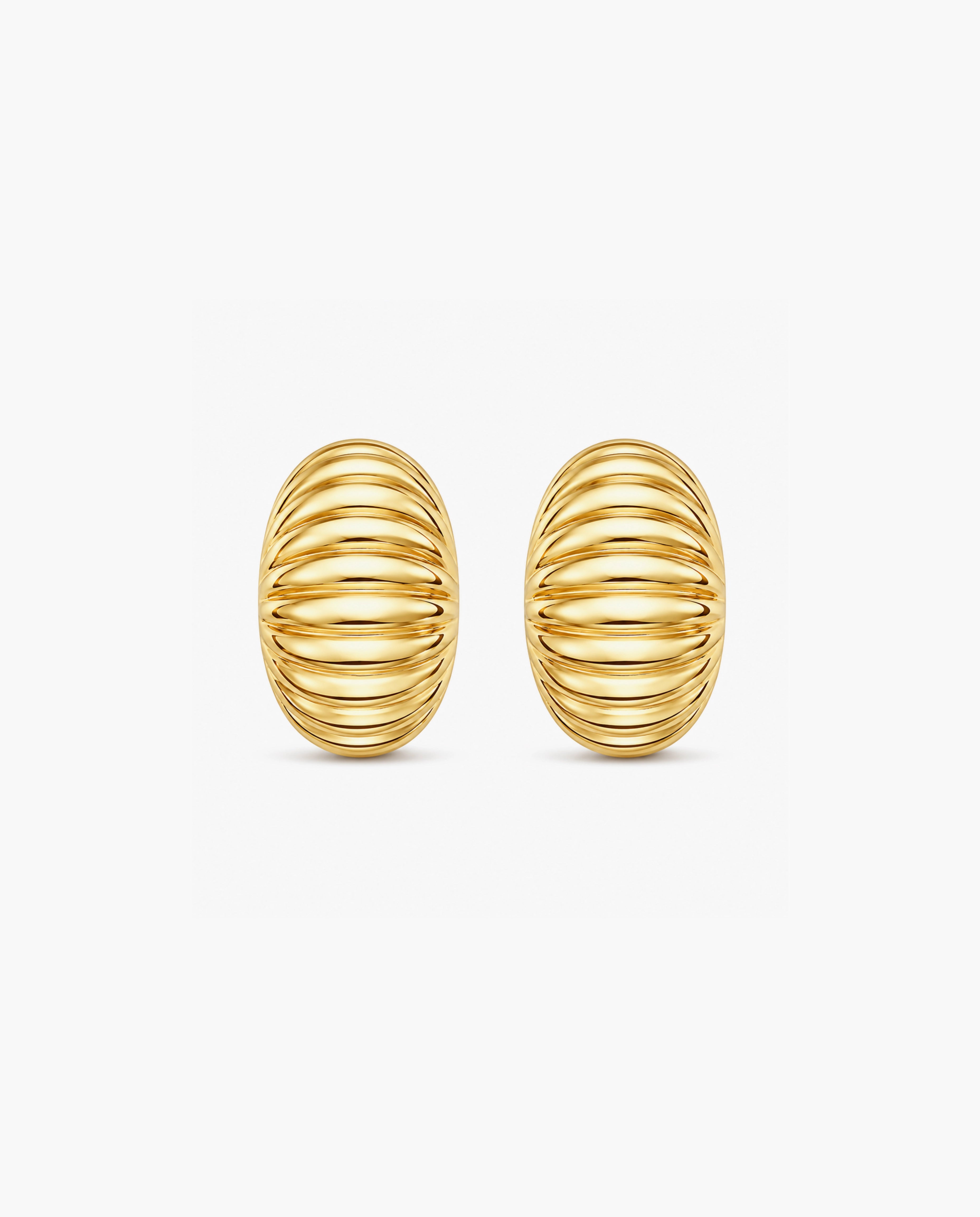 14K Round Tubogas Studs