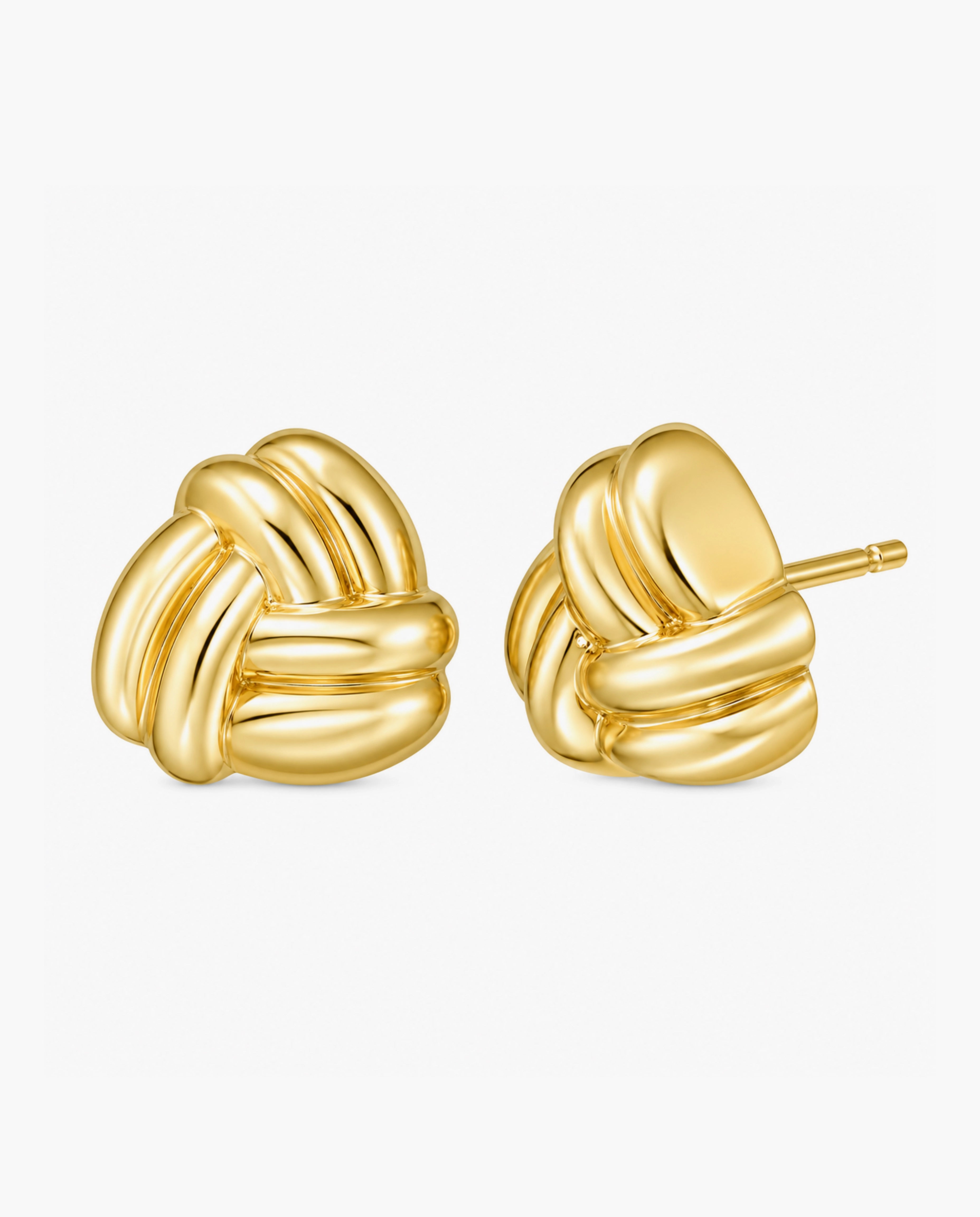 14K Small Double Knot Earrings