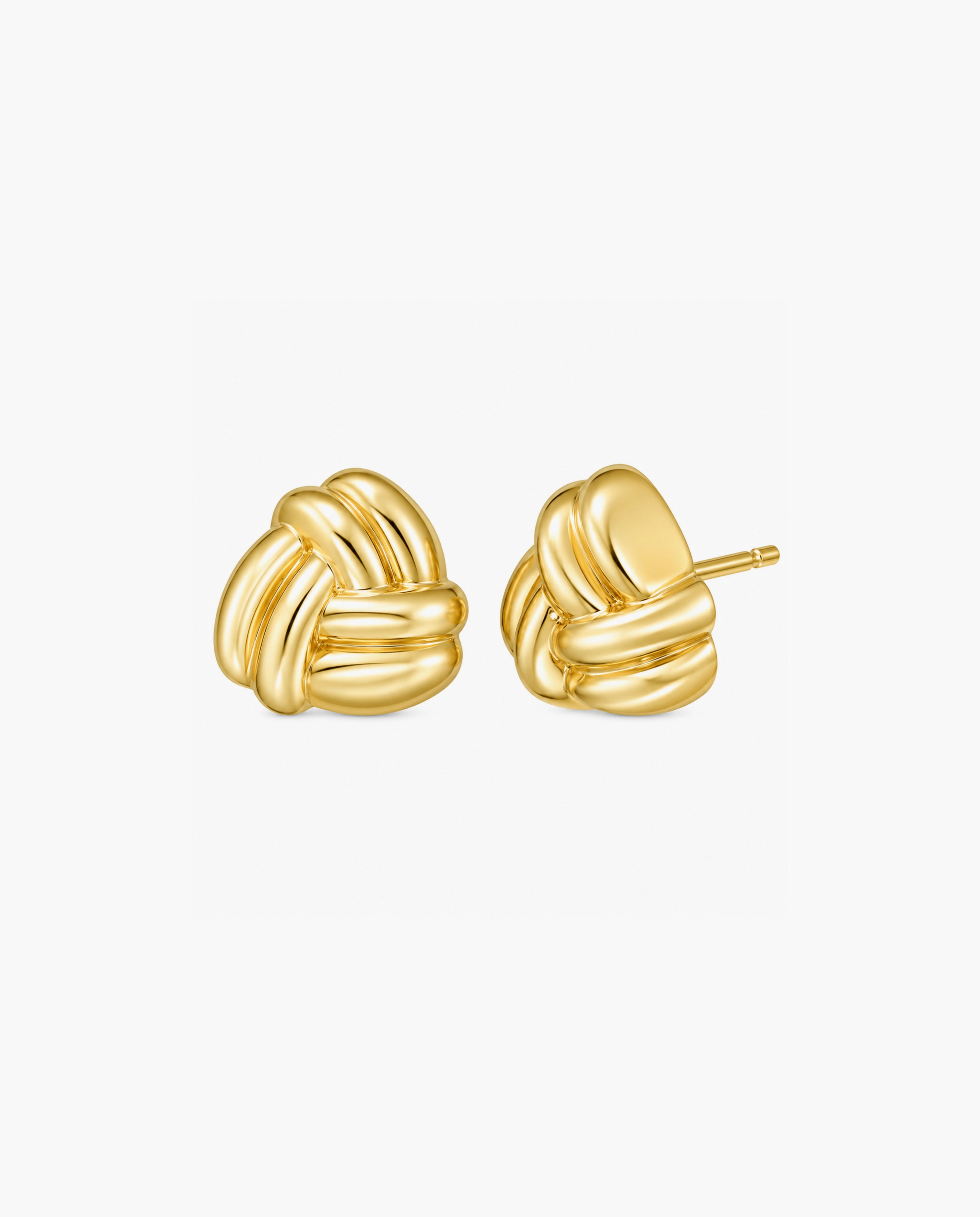 14K Small Double Knot Earrings