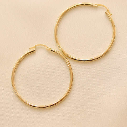 35mm Basic Hoop Earrings