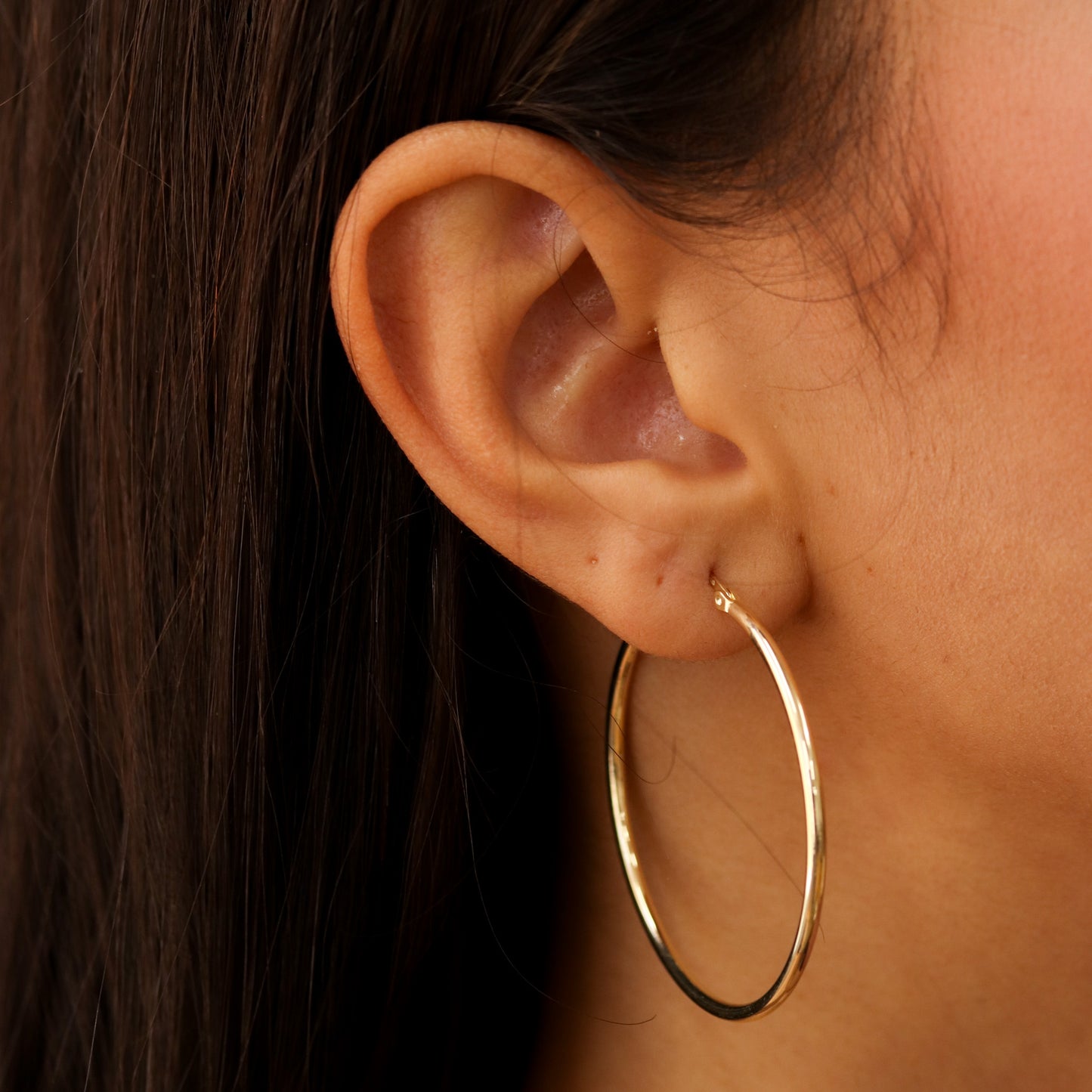 40mm Basic Hoop Earrings