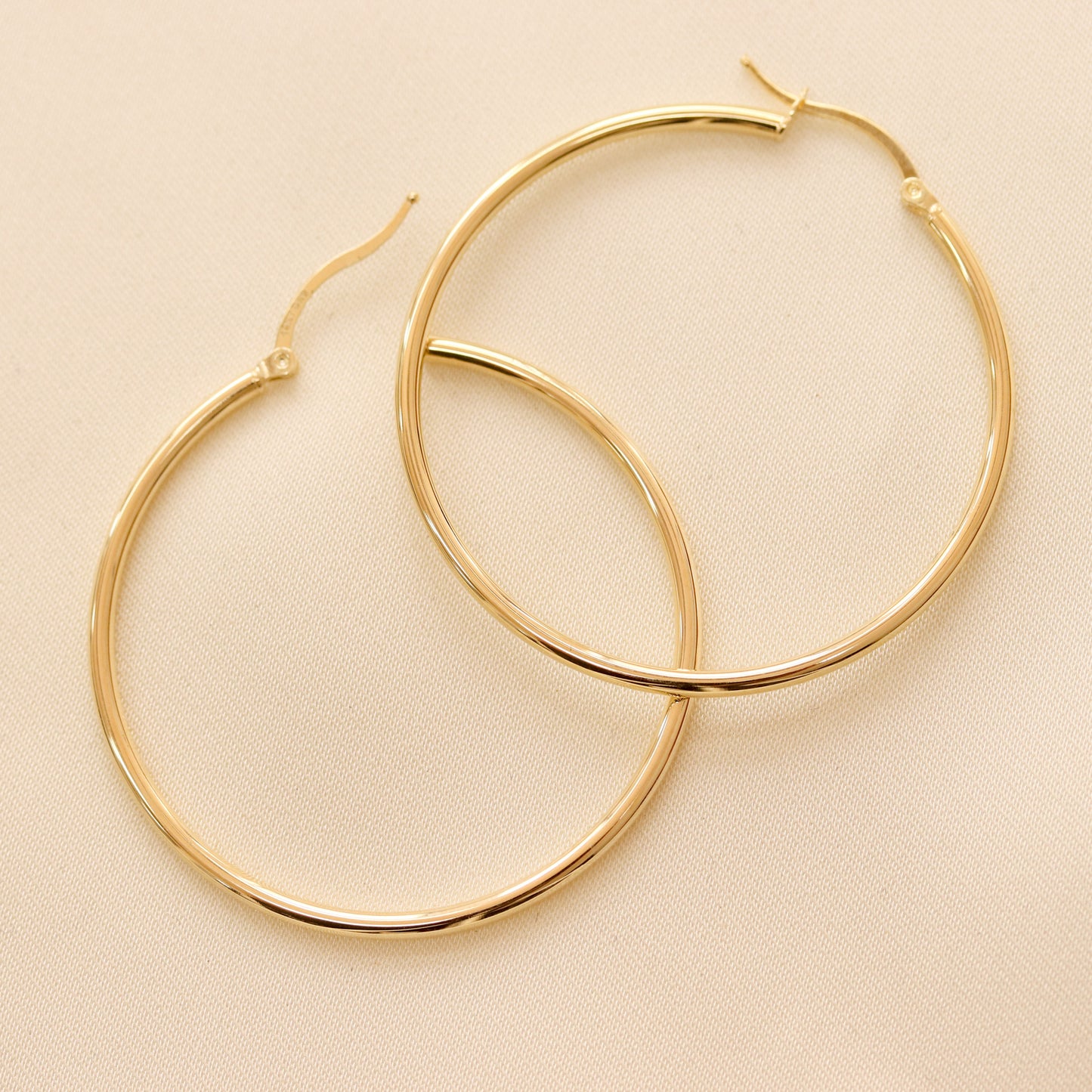 40mm Basic Hoop Earrings