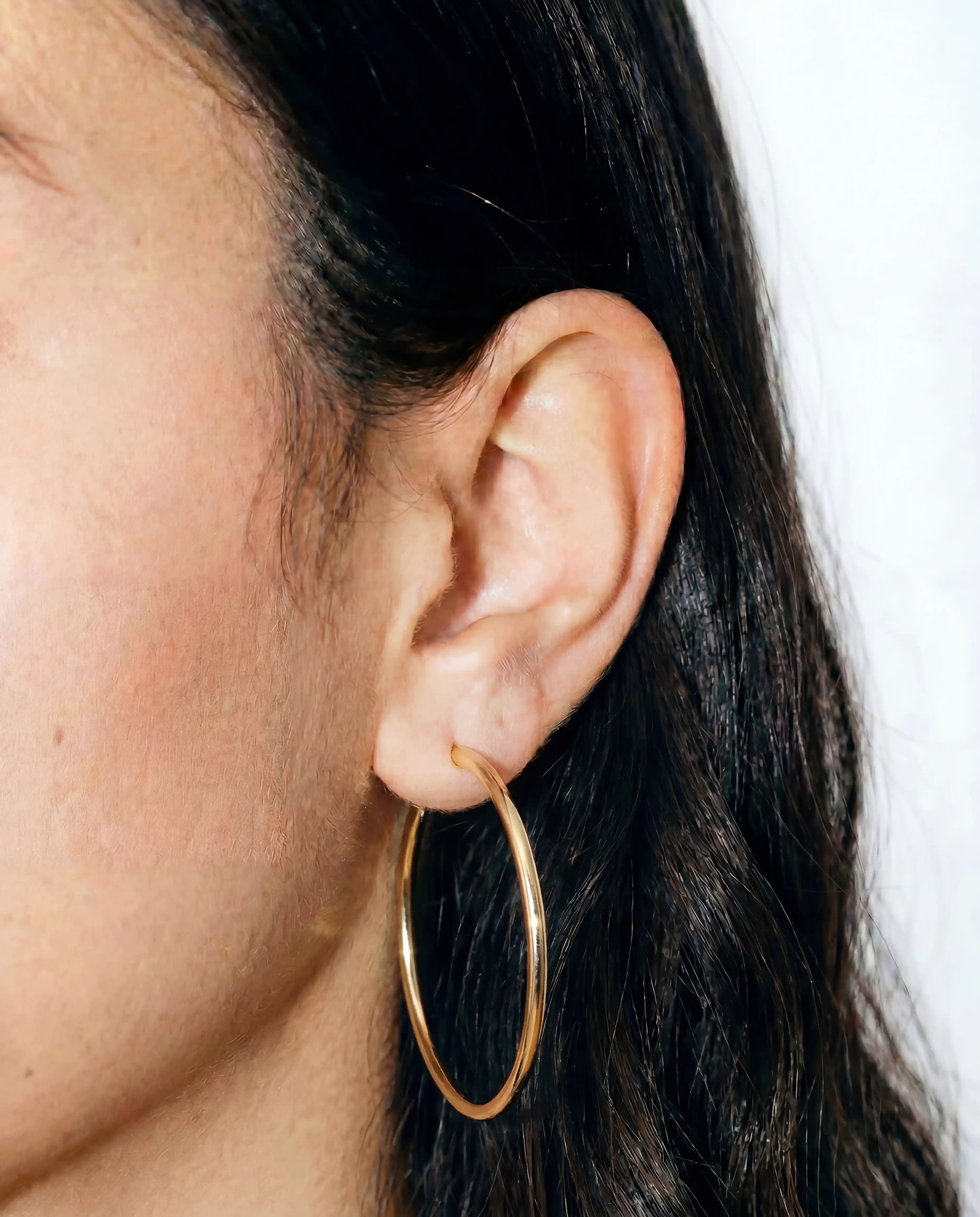 40mm Basic Hoop Earrings
