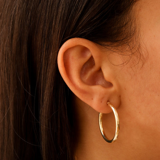 25mm Bold Hoop Earrings