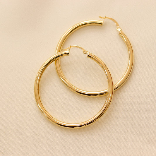 35mm Bold Hoop Earrings