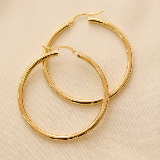 40mm Bold Hoop Earrings