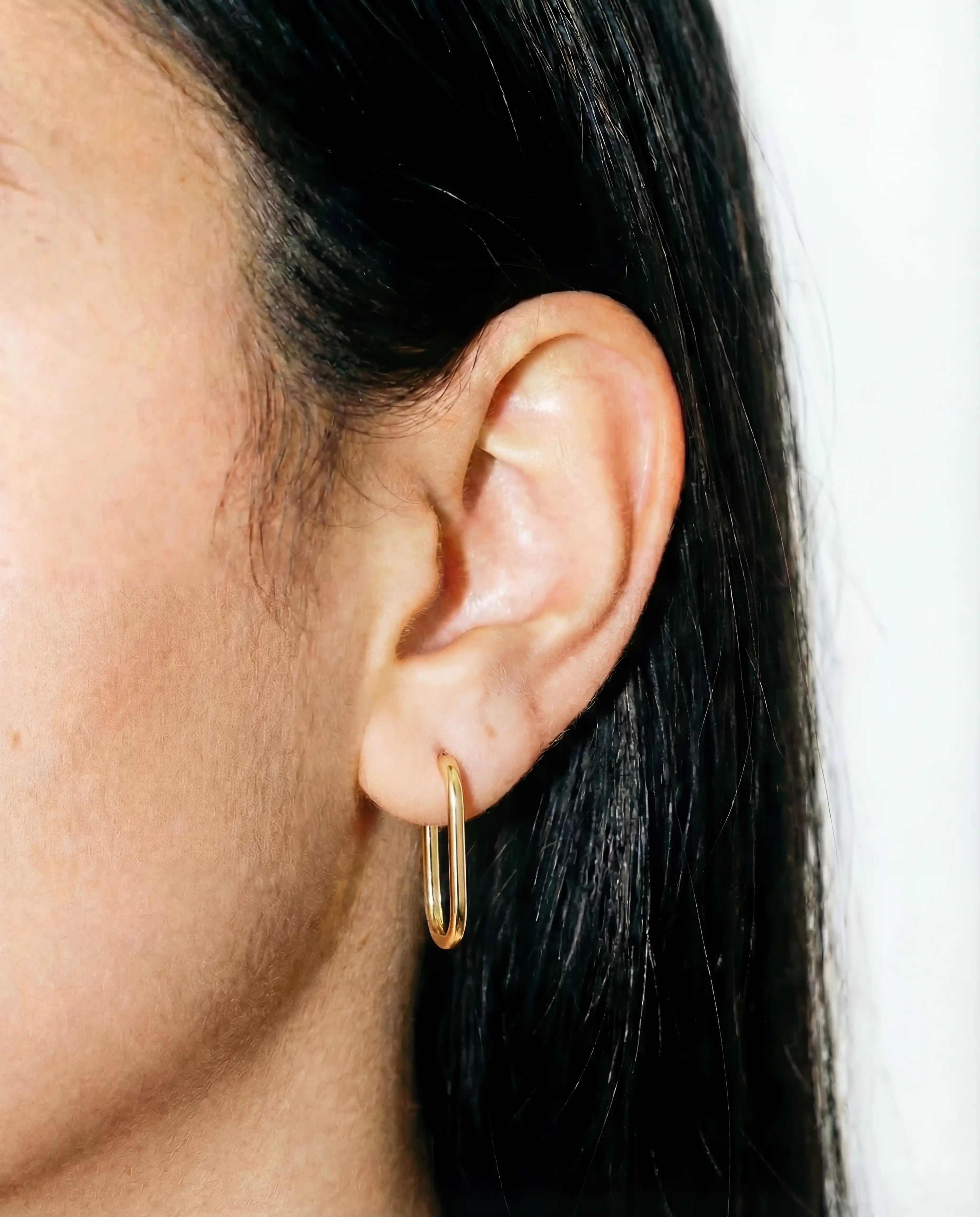Long Paperclip Earrings