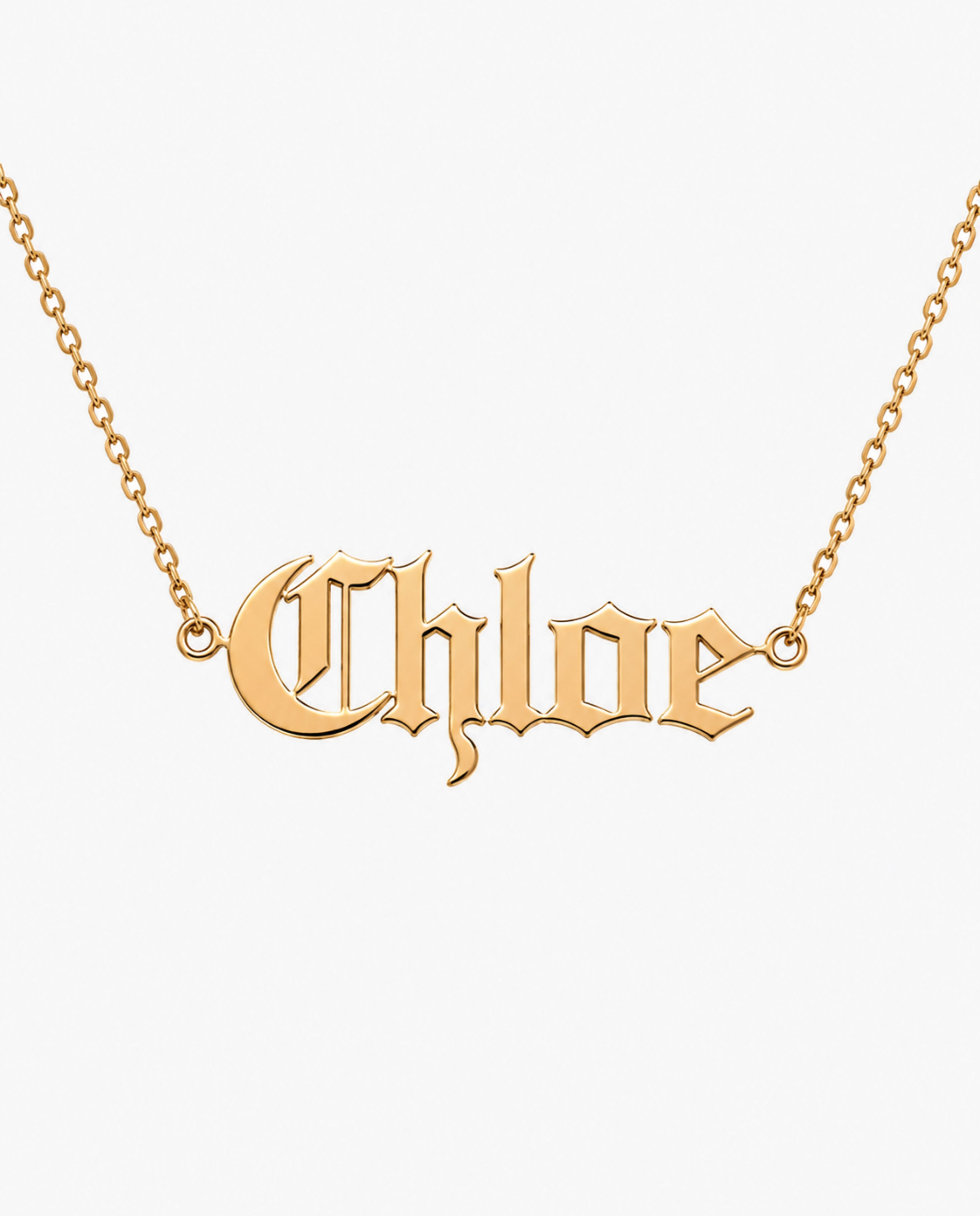 Gothic Name Necklace