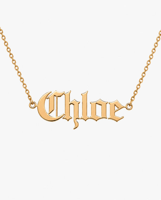 Gothic Name Necklace