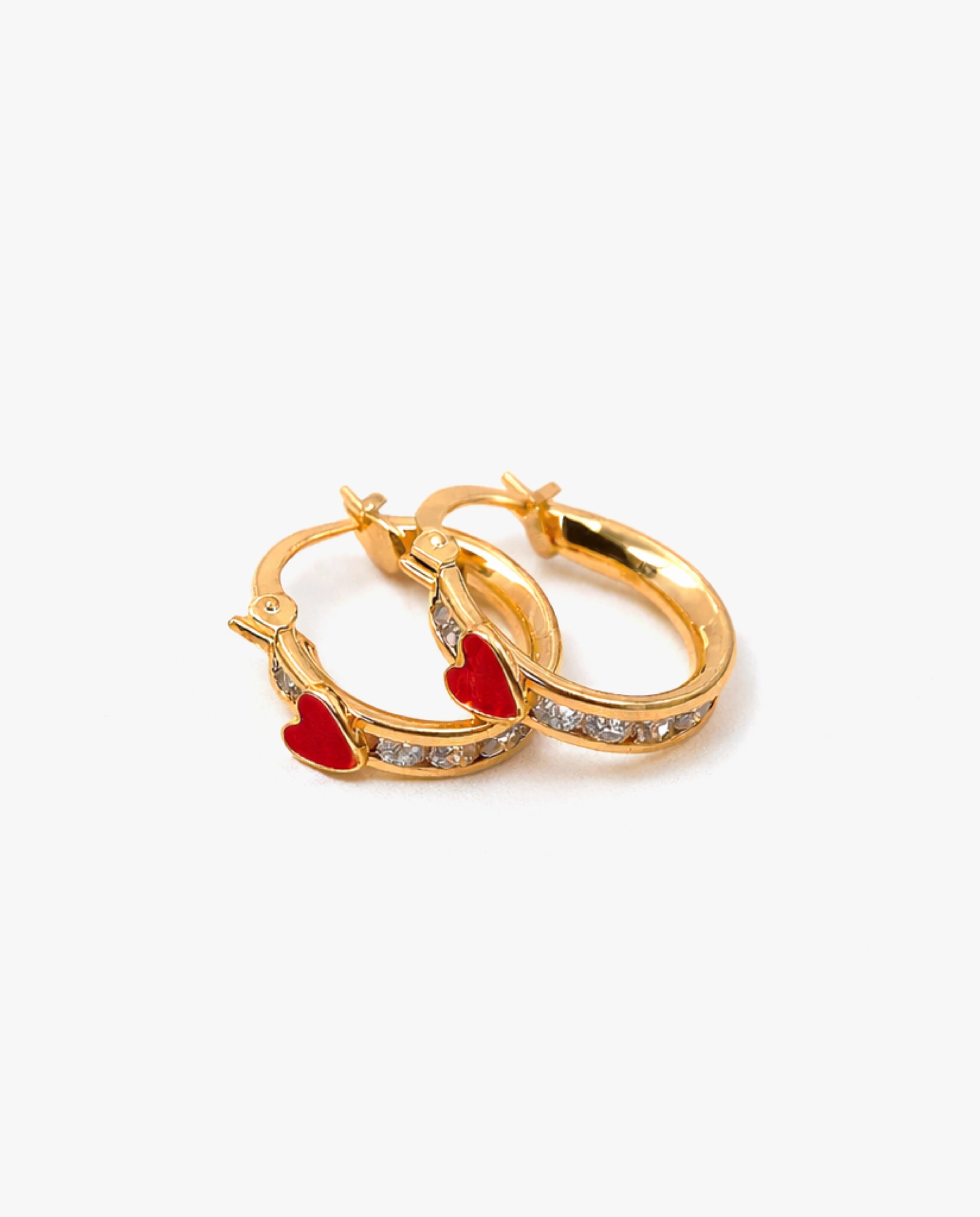 Heart Huggie Earrings