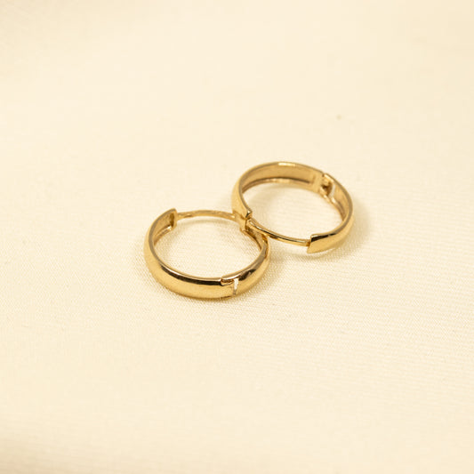 3MM Polished Huggie Earrings