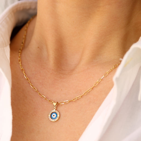 Evil Eye CZ Pendant