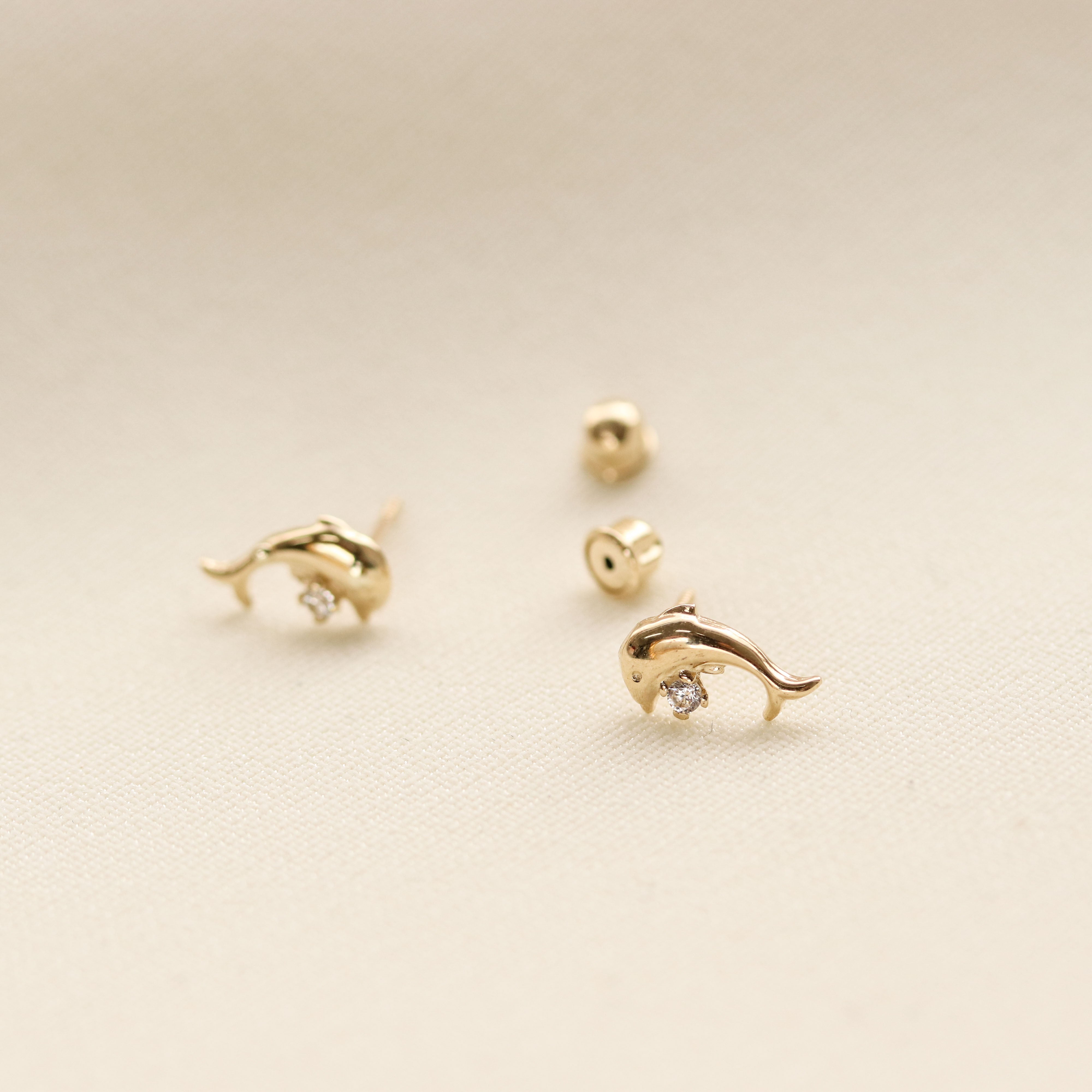 18K Yellow Gold Small Psyche Drop Earrings #6 | Cadar – CADAR