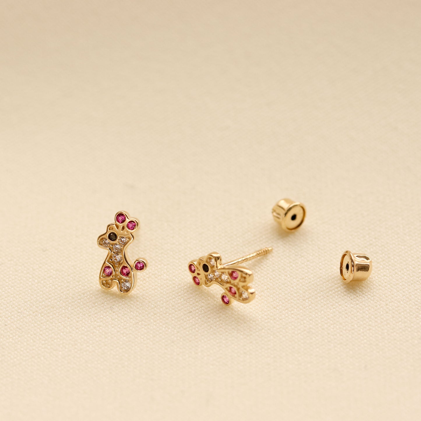 Giraffe CZ Stud Earrings