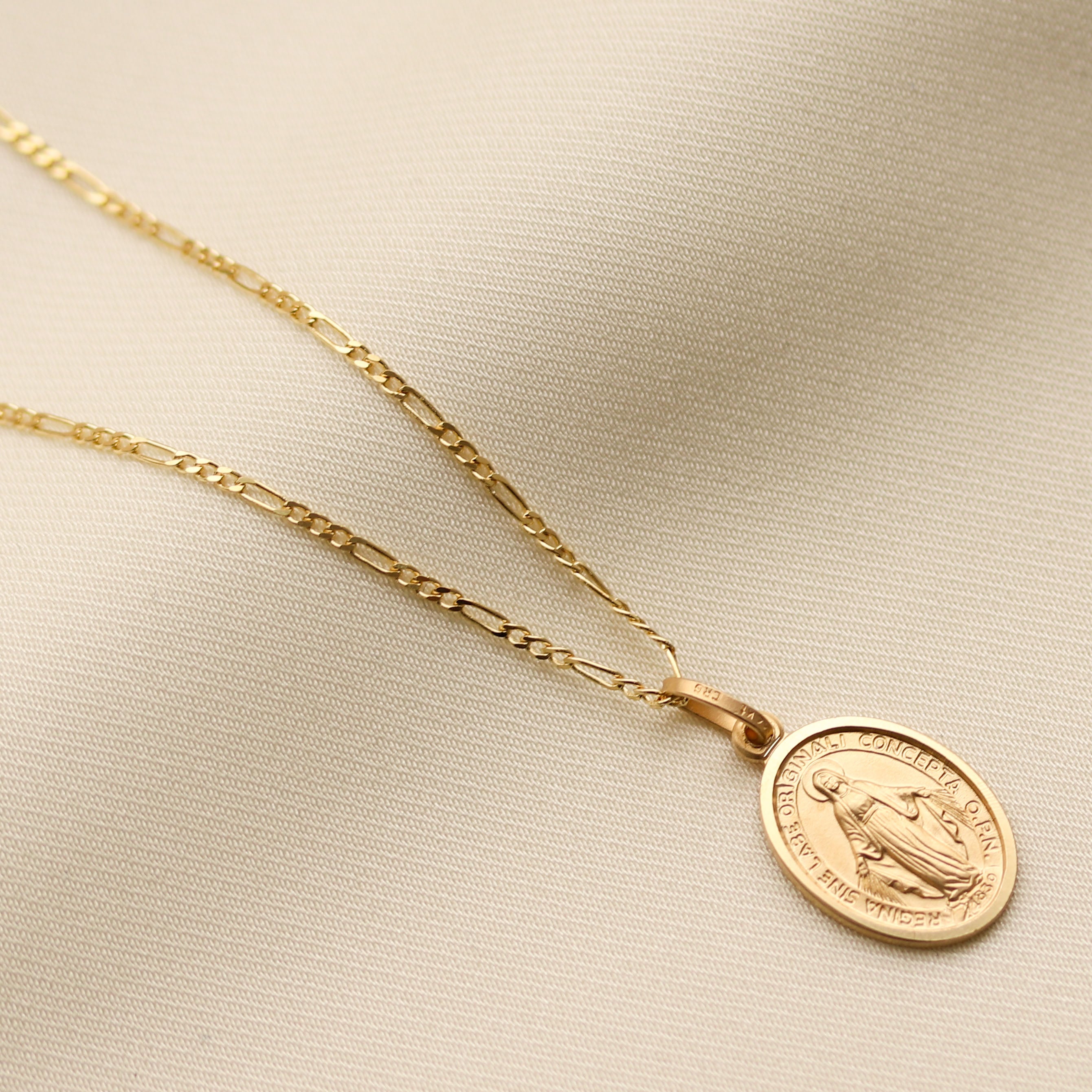1oz Gold Coin Necklace - American Eagle Lady Liberty Coin - IF & Co.