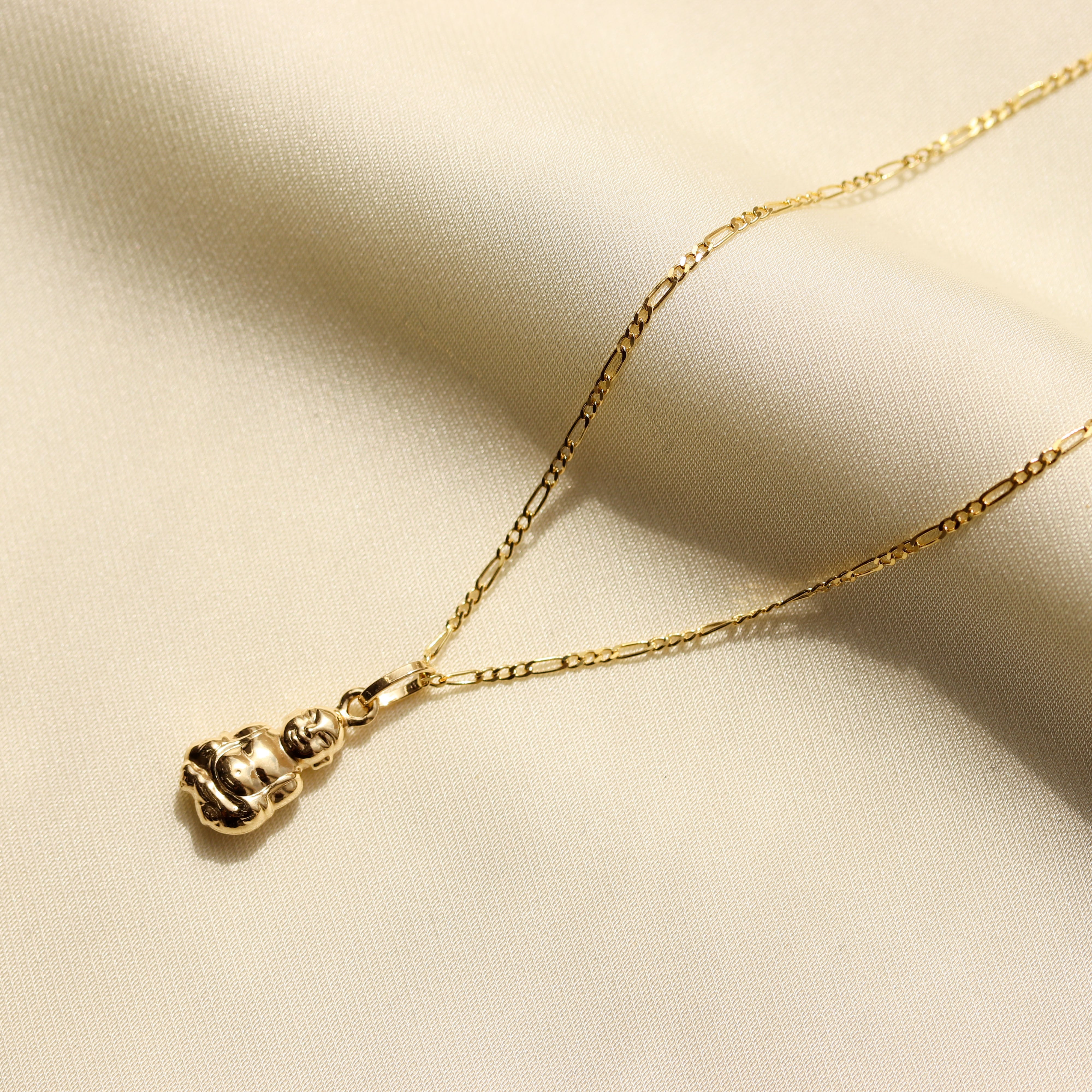 Orly Marcel - 18 karat gold Buddha diamond pendant - Ethos of London -  Contemporary Fine Jewelry