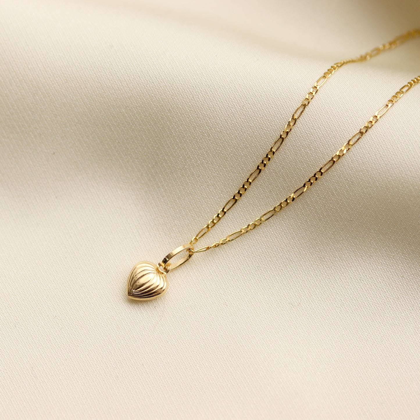 Striped Heart Necklace