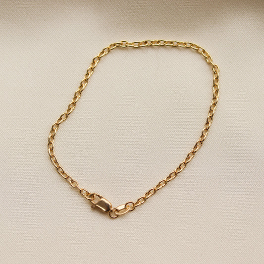 Dainty Rolo Chain Bracelet