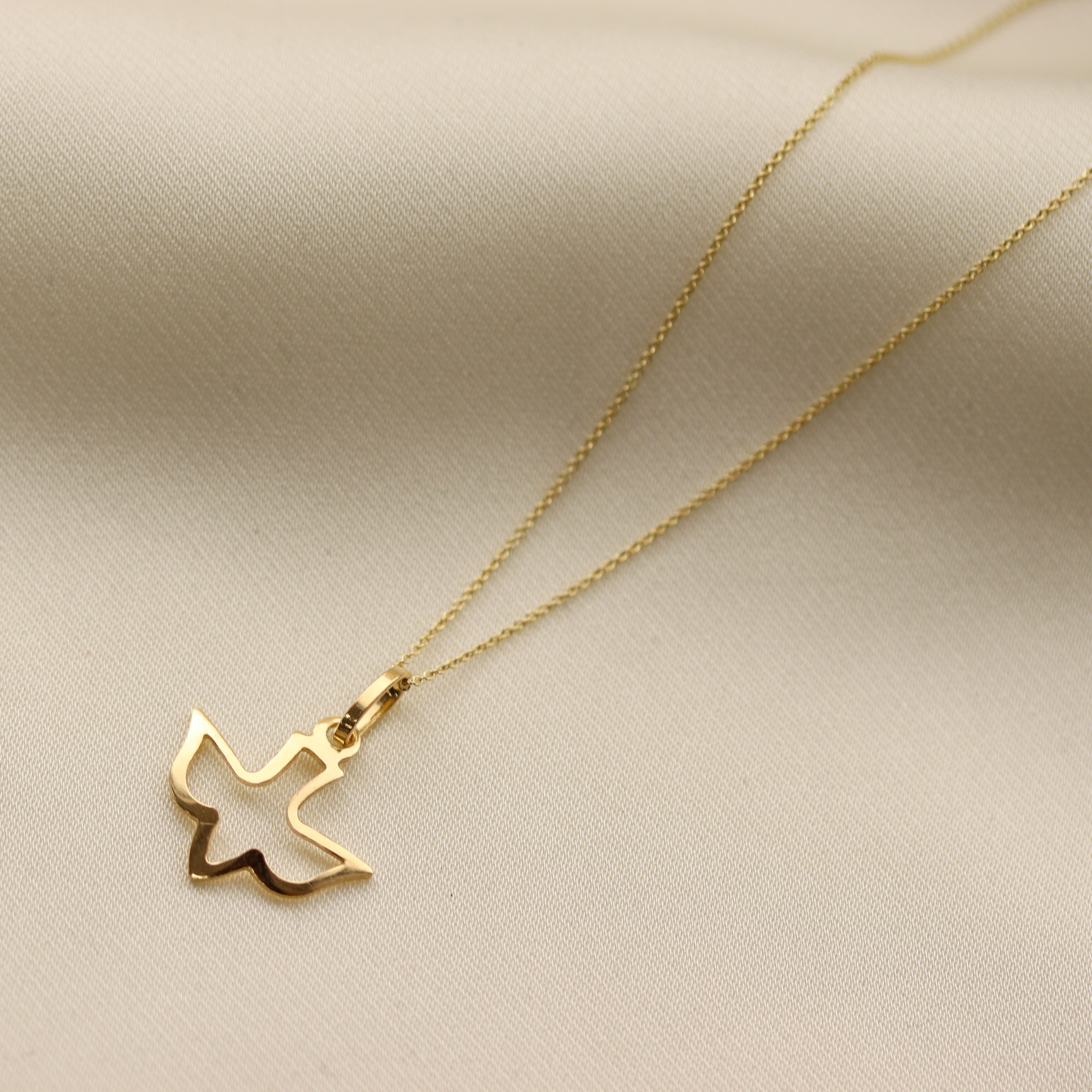 Gold dove store necklace